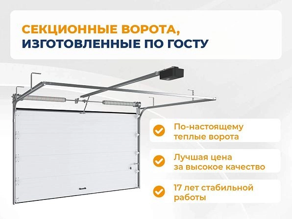 Cекционные ворота 3500х2250 мм антрацитовые DoorHan RSD02, 